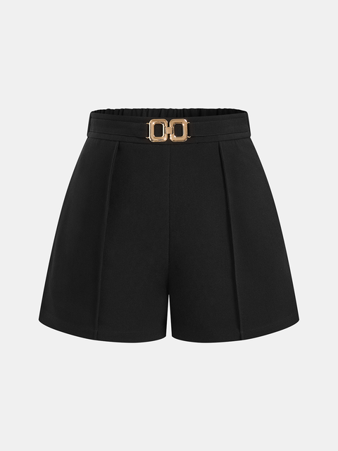 Shorts Couture – a Vita Media con Fibbia Metallica