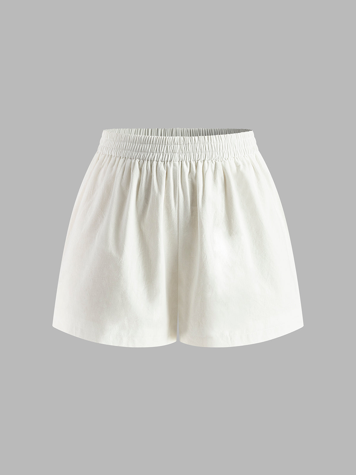 Completo Costiera – Top Halter e Shorts in Cotone e Lino