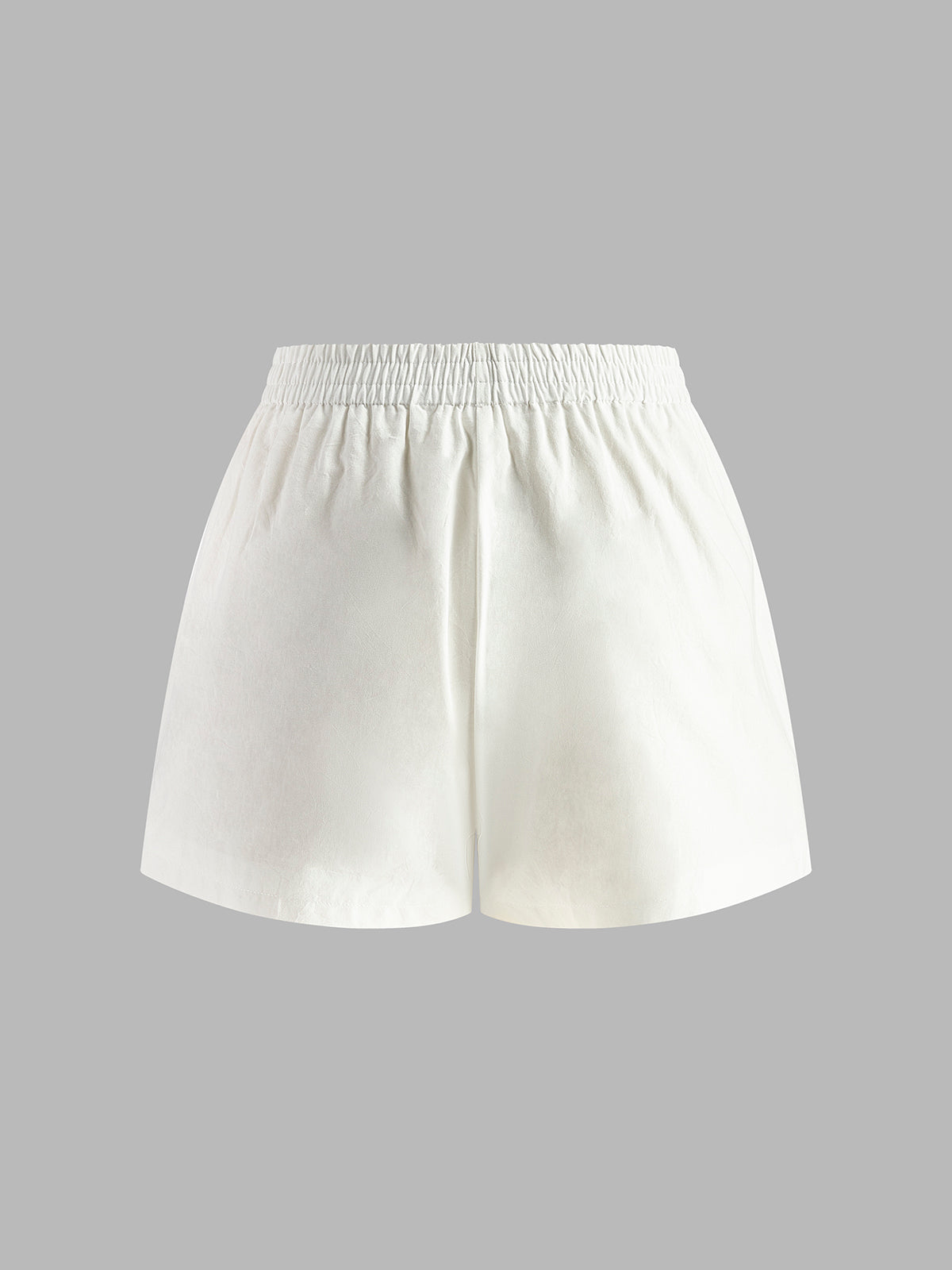 Completo Costiera – Top Halter e Shorts in Cotone e Lino