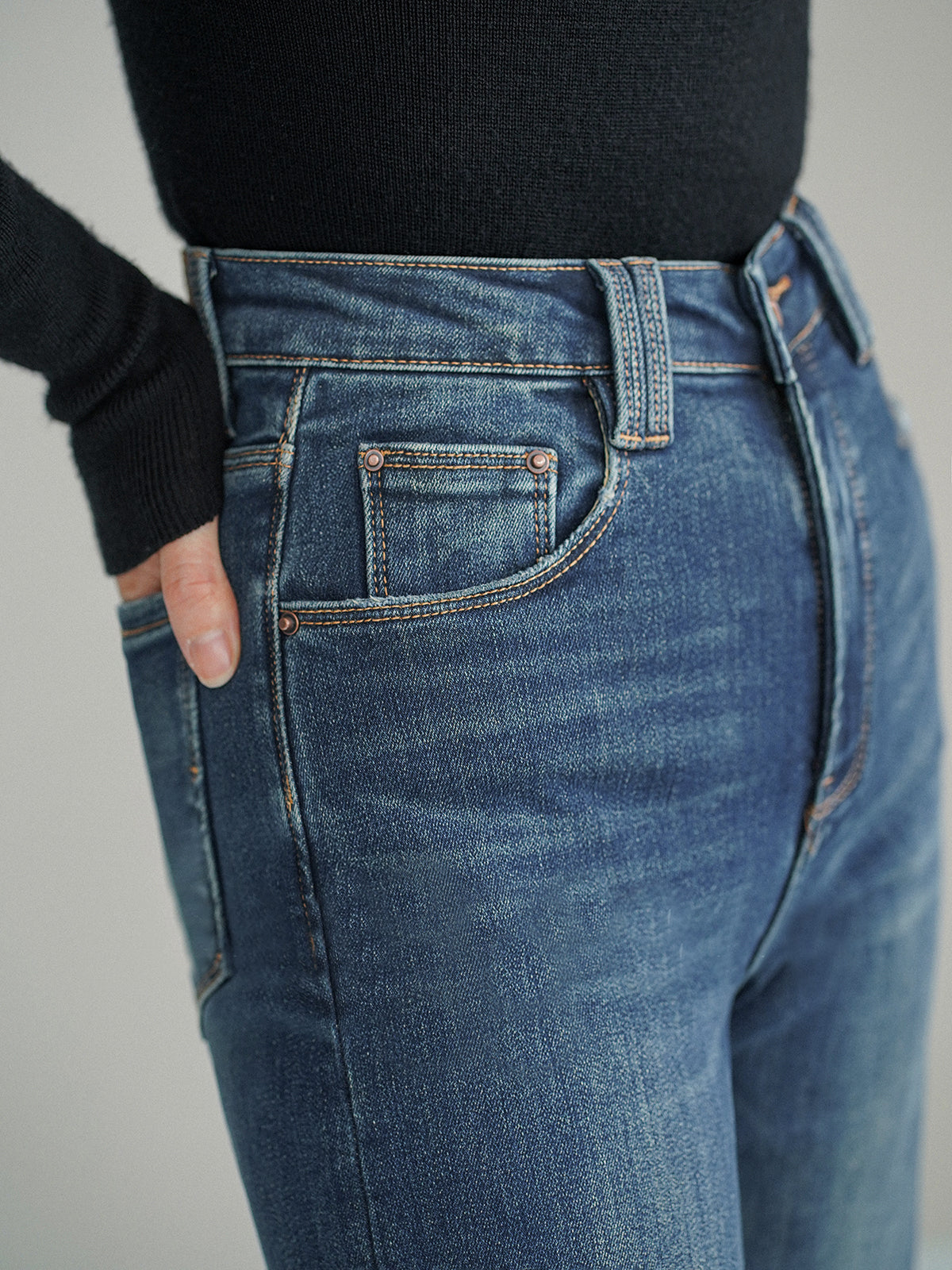 Jeans Slancio – bootcut a vita media