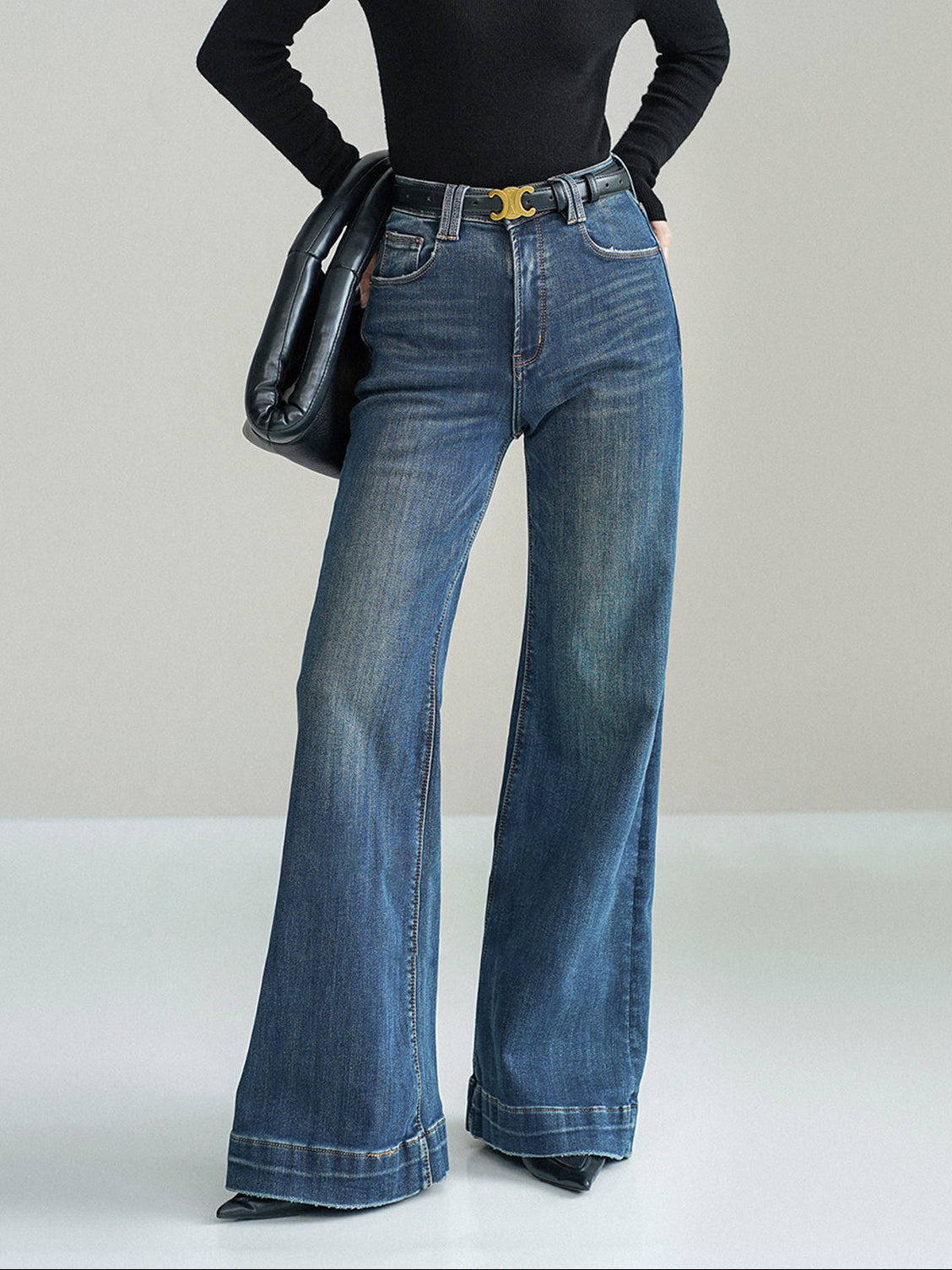 Jeans Slancio – bootcut a vita media