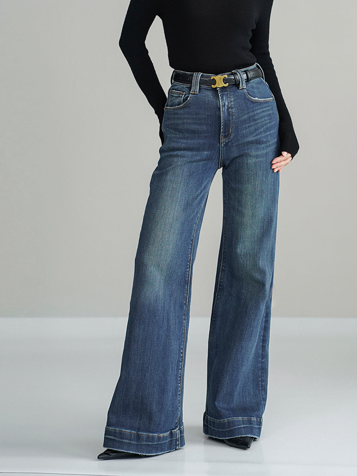 Jeans Slancio – bootcut a vita media
