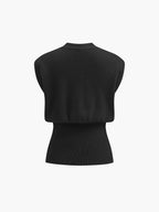 Gilet sartoriale – Scollo a V con bottoni