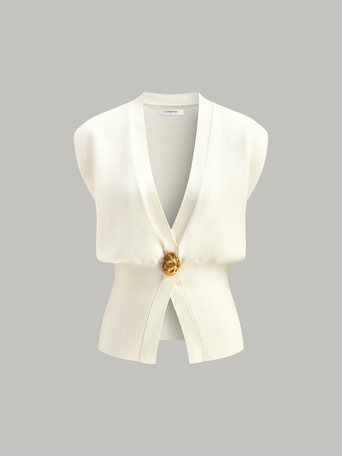 Gilet Sartoriale – Scollo a V con Bottoni