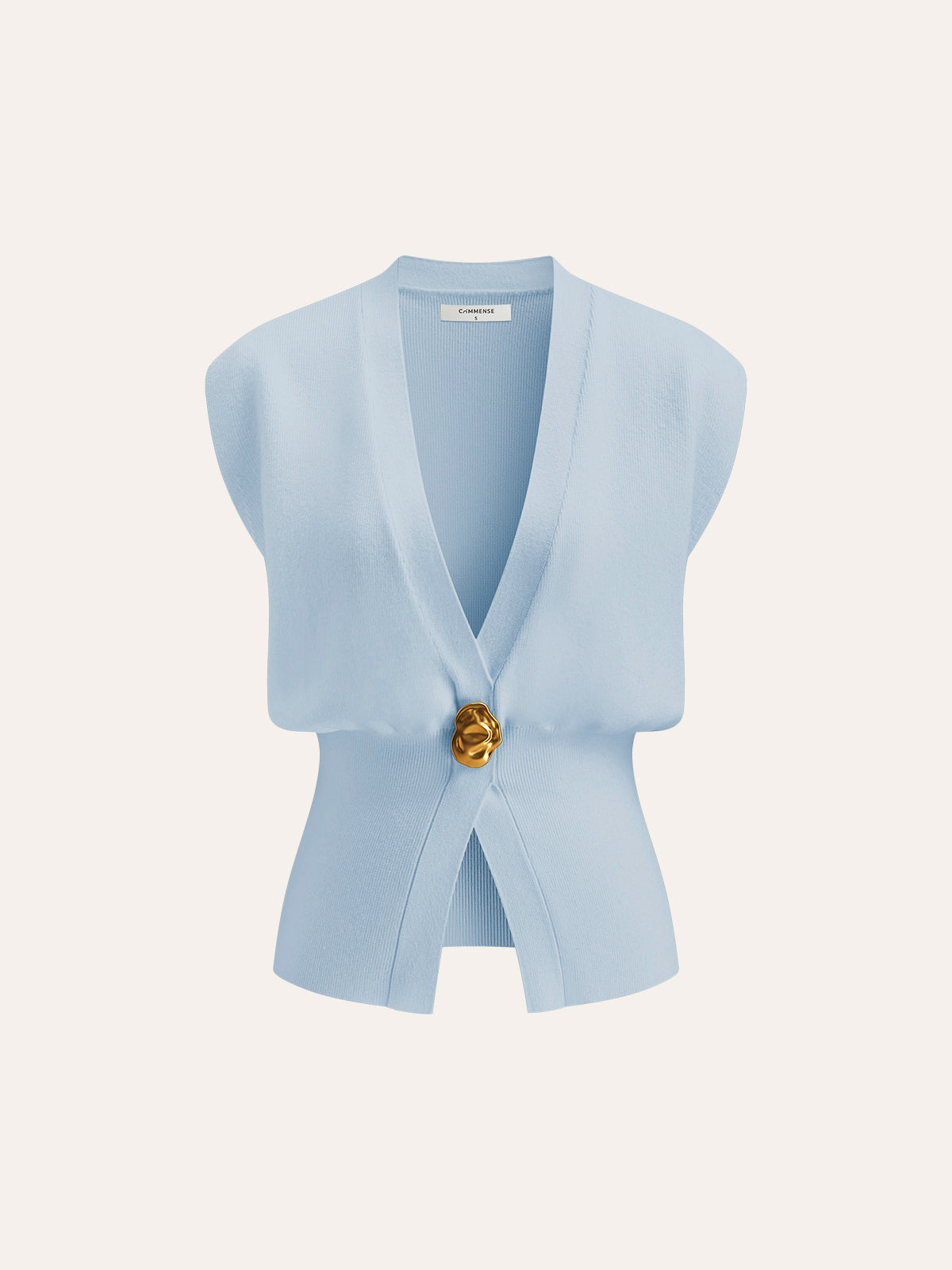 Gilet Sartoriale – Scollo a V con Bottoni