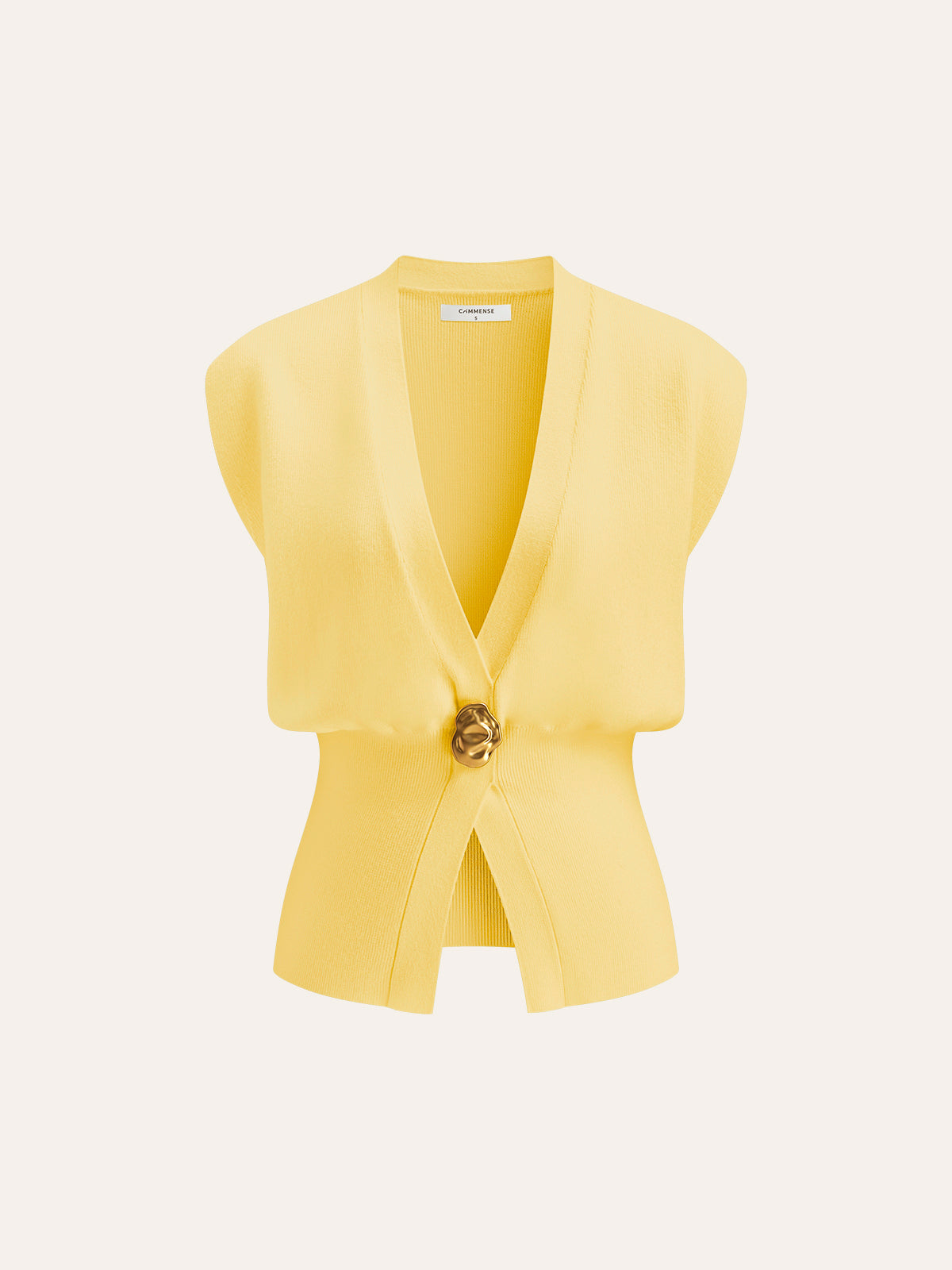 Gilet Sartoriale – Scollo a V con Bottoni