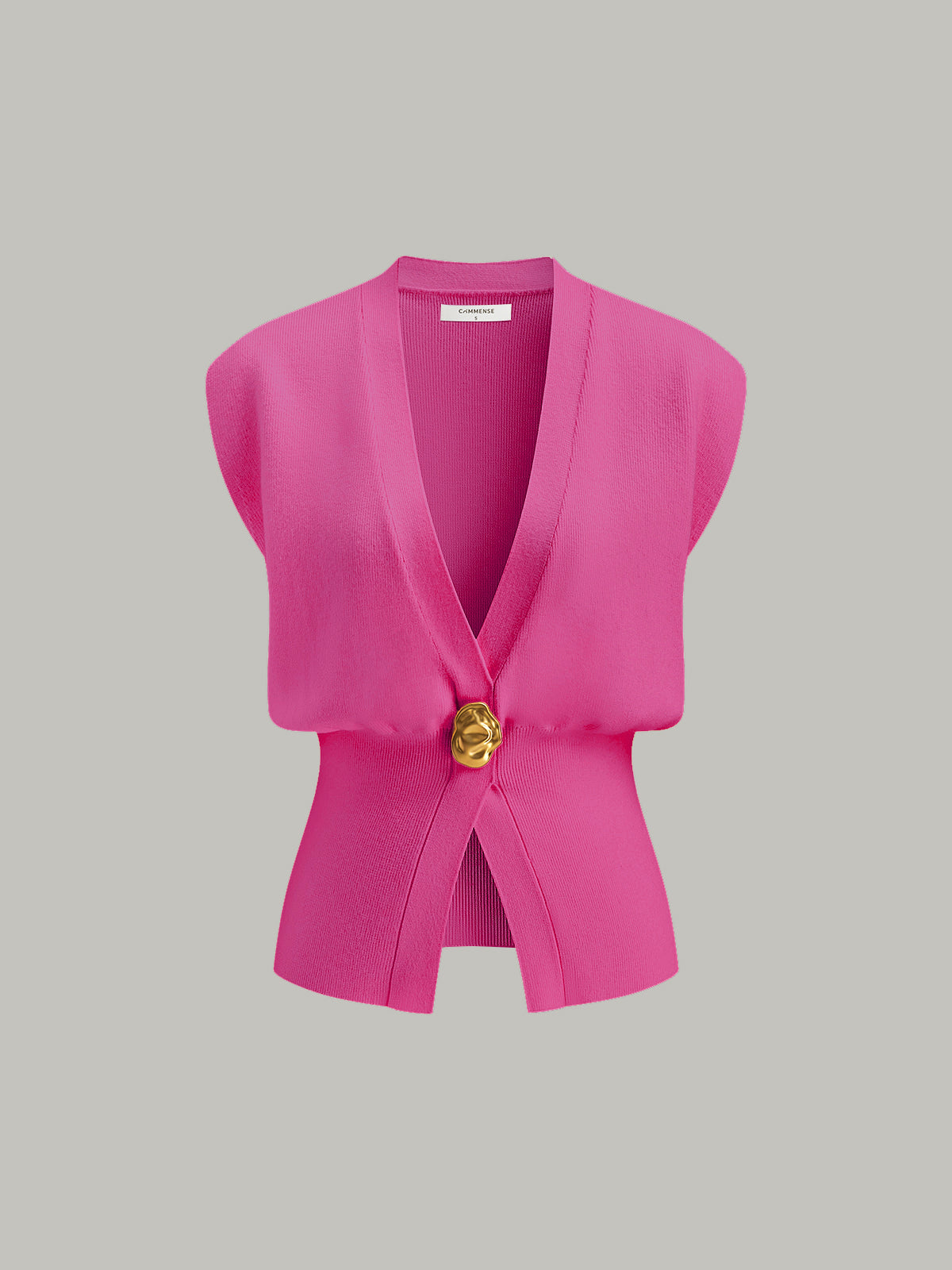 Gilet Sartoriale – Scollo a V con Bottoni
