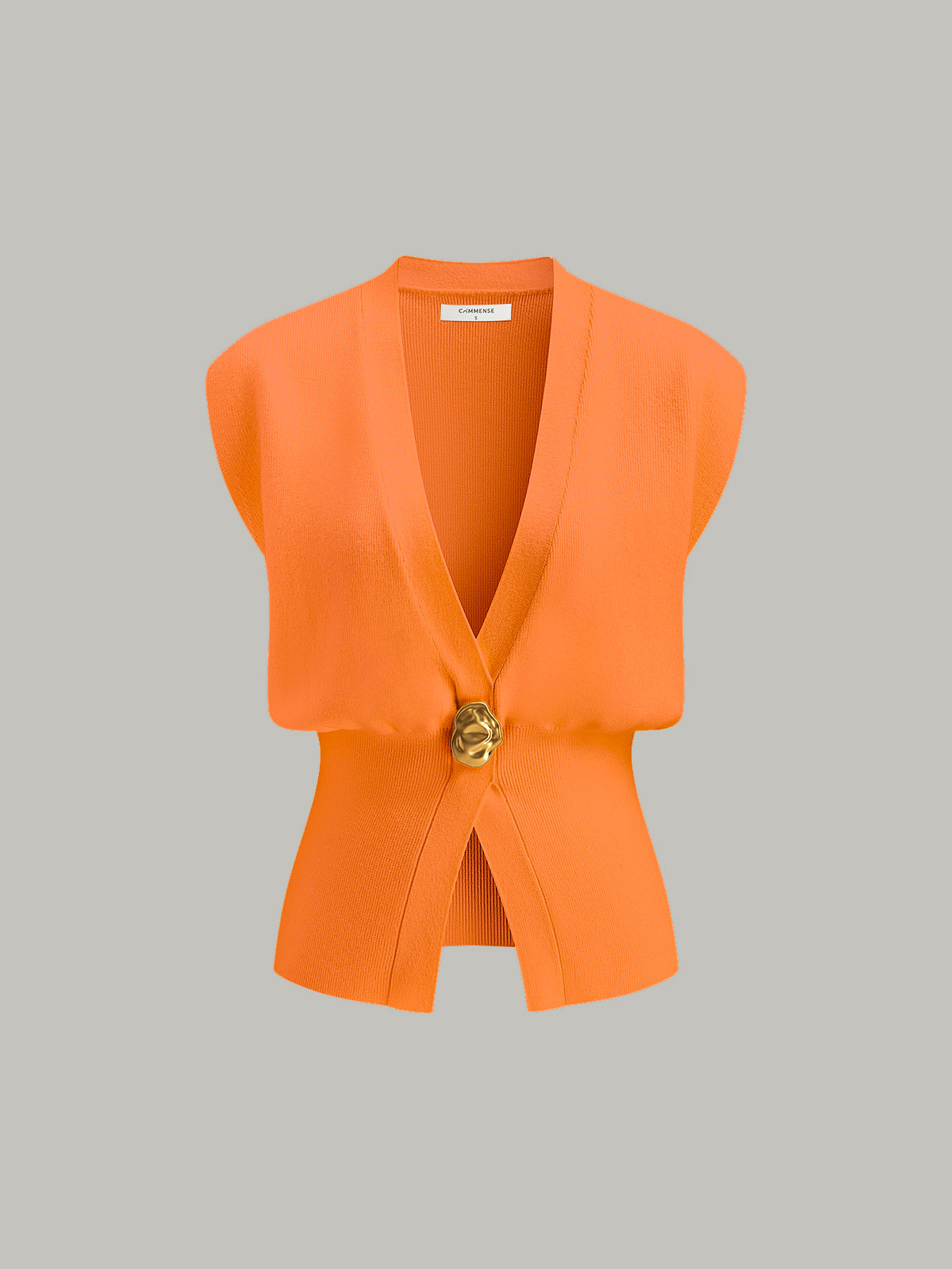 Gilet Sartoriale – Scollo a V con Bottoni