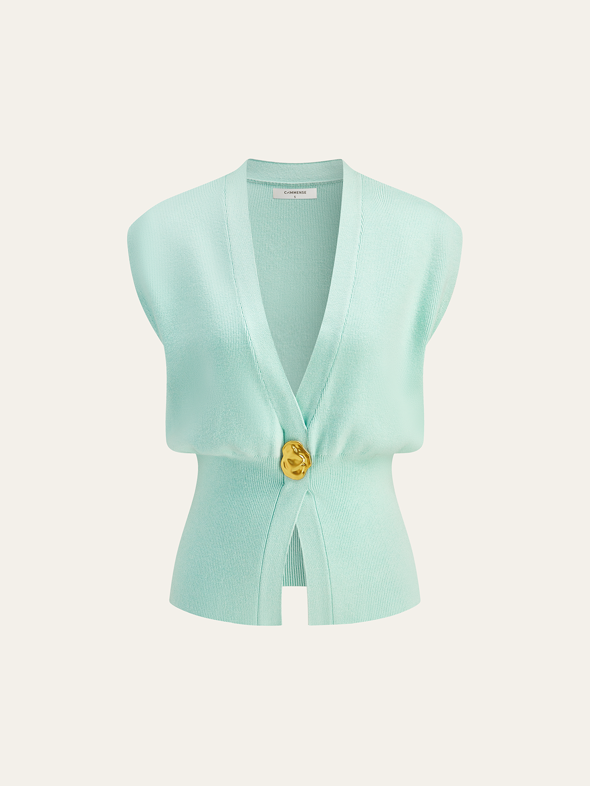 Gilet Sartoriale – Scollo a V con Bottoni