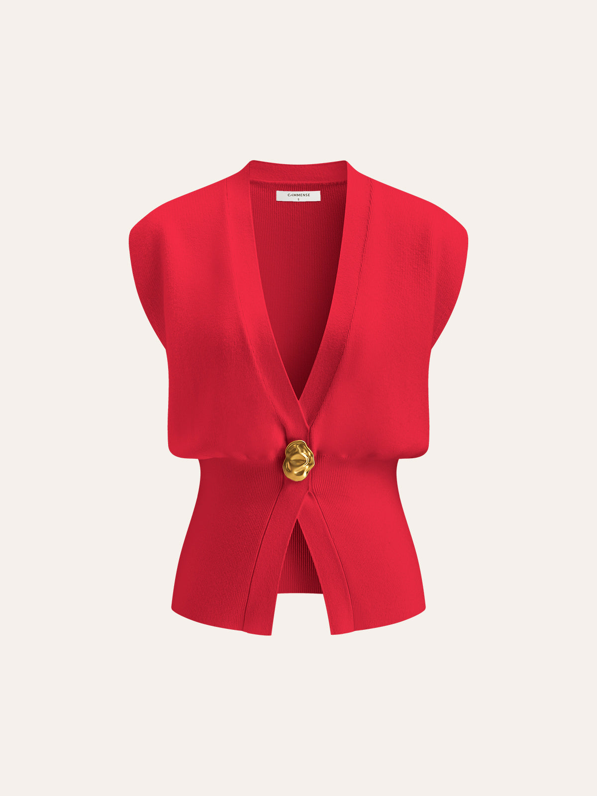 Gilet Sartoriale – Scollo a V con Bottoni