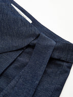 Asymmetric Wrap Wide-Leg Pants
