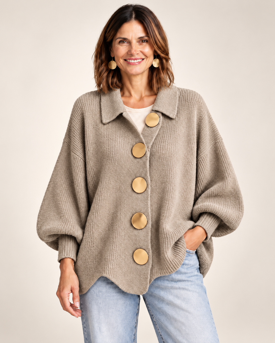 Cardigan Fascino – Beige