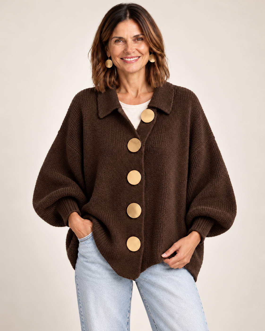 Cardigan Fascino – Marrone