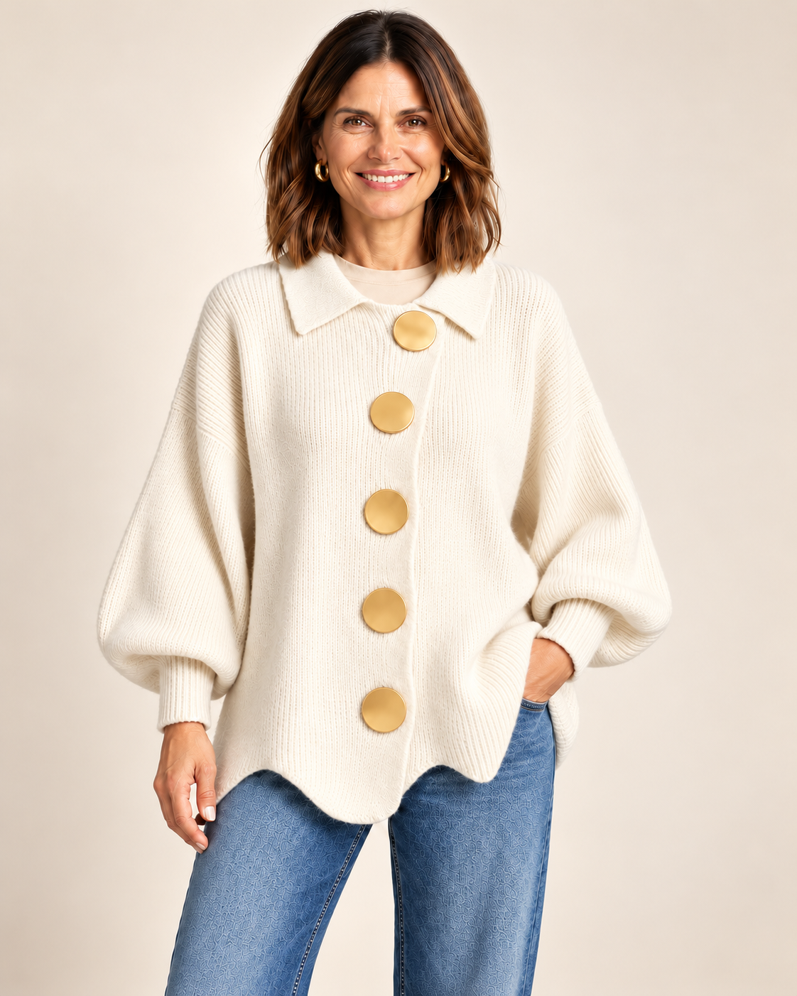 Cardigan Fascino – Crema