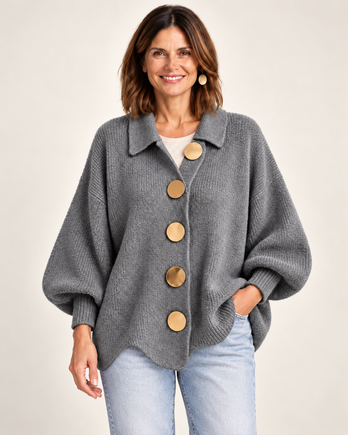 Cardigan Fascino – Grigio