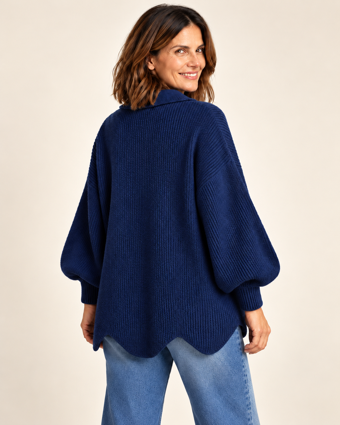Cardigan Fascino – Oversize con Bottoni Dorati