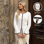 Maglione Aurora – Girocollo con Bottoni a Contrasto