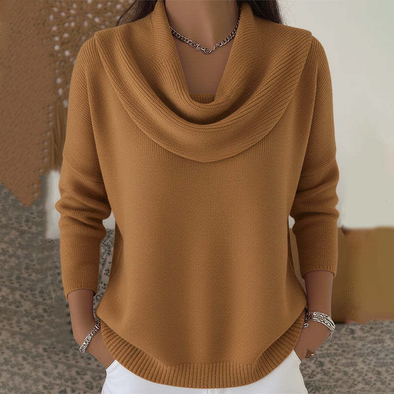 Maglione Cascata – Collo Drappeggiato
