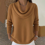 Maglione Cascata – Collo Drappeggiato