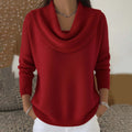 Maglione Cascata – Collo Drappeggiato