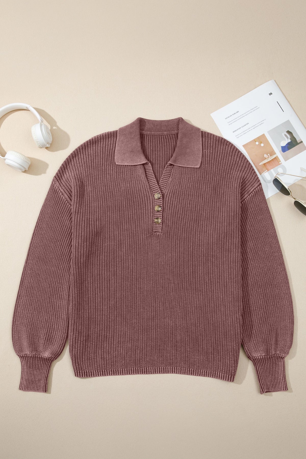 Maglione Anima – Effetto Vintage con Bottoni