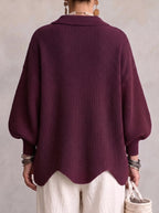 Cardigan Fascino – Oversize con Bottoni Dorati