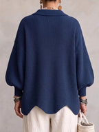Cardigan Fascino – Oversize con Bottoni Dorati