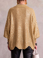 Cardigan Fascino – Oversize con Bottoni Dorati