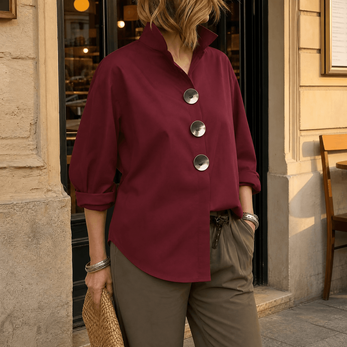 Blusa Luna – Bordeaux