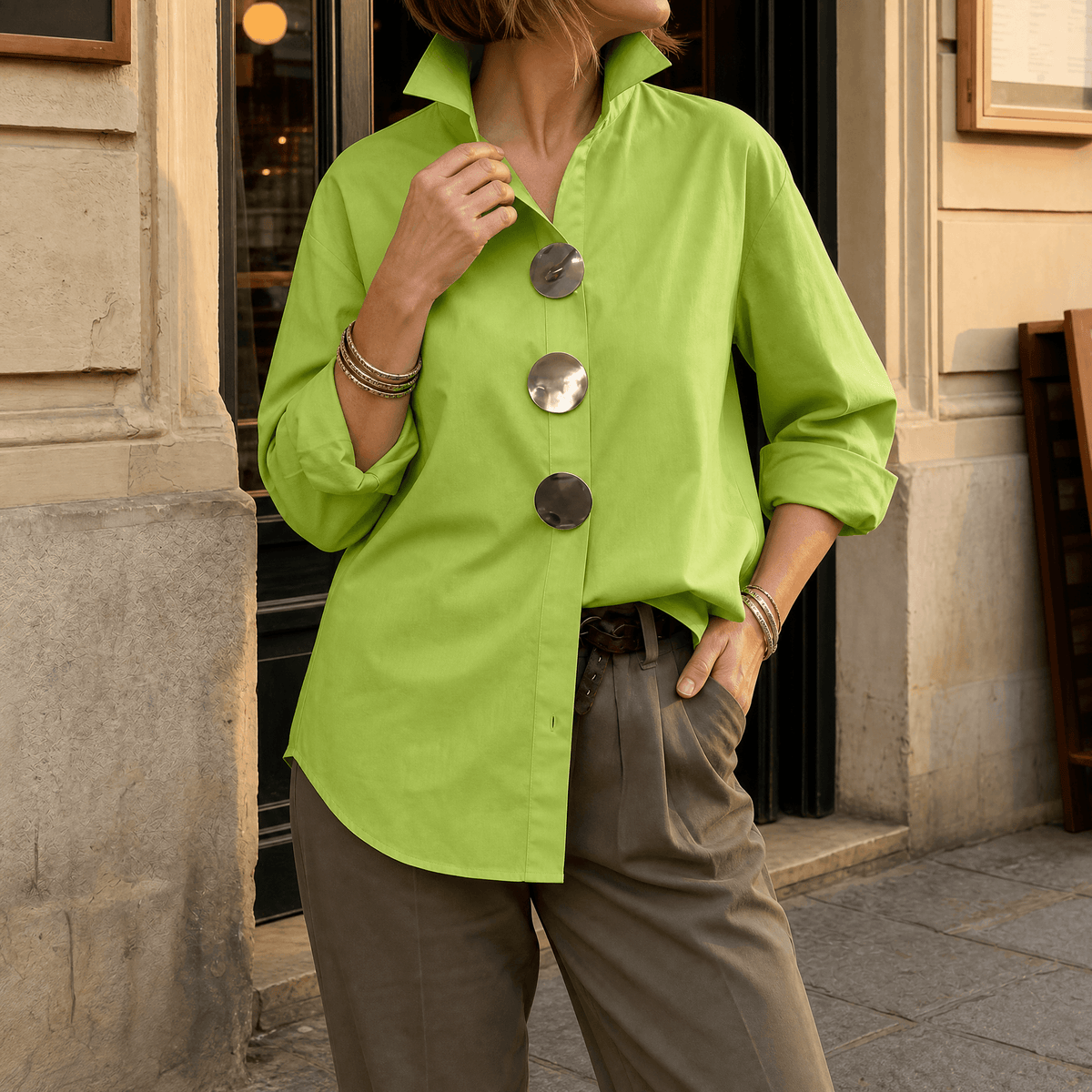 Blusa Luna – Verde Lime